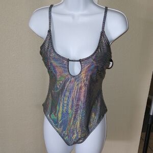 No Boundaries Iridescent One Piece Swimsuit